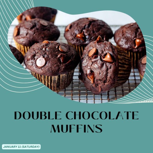 DOUBLE CHOCOLATE MUFFINS