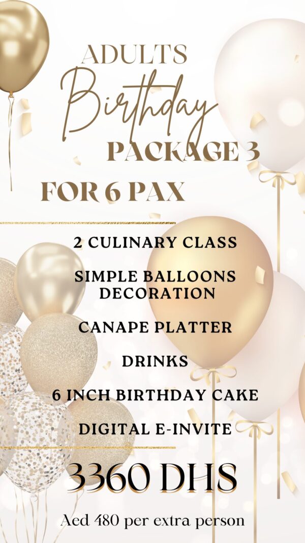 ADULT BIRTHDAY PACKAGE 3