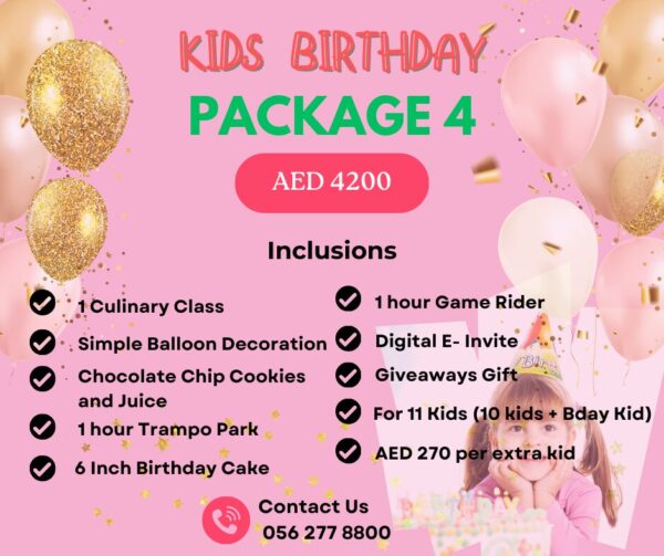 KIDS BIRTHDAY PACKAGE 4