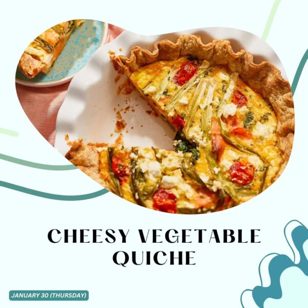 CHEESY VEGETABLE QUICHE