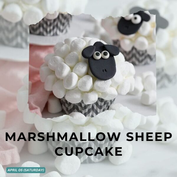 MARSHMALLOW SHEEP CUPCAKE