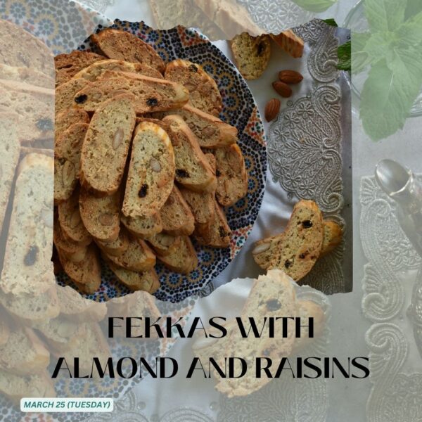 FEKKAS WITH ALMOND AND RAISINS
