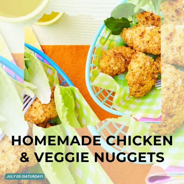 HOMEMADE CHICKEN & VEGGIE NUGGETS