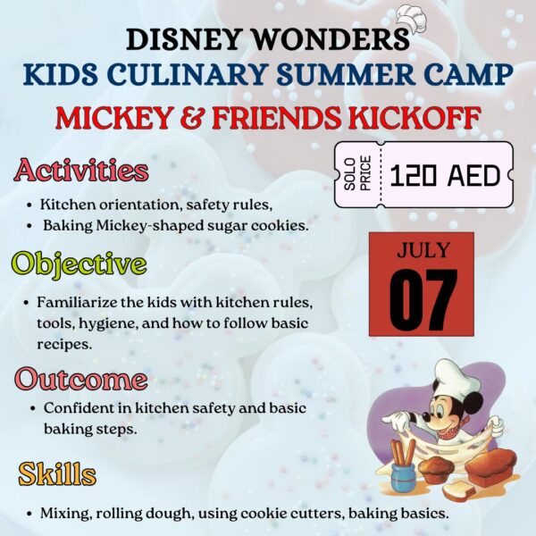 KIDS SUMMER CAMP DAY 1: MICKEY SHAPED SUGAR COOKIES - Image 2