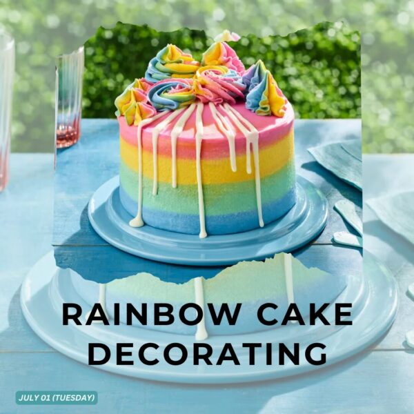 RAINBOW CAKE DECORATING