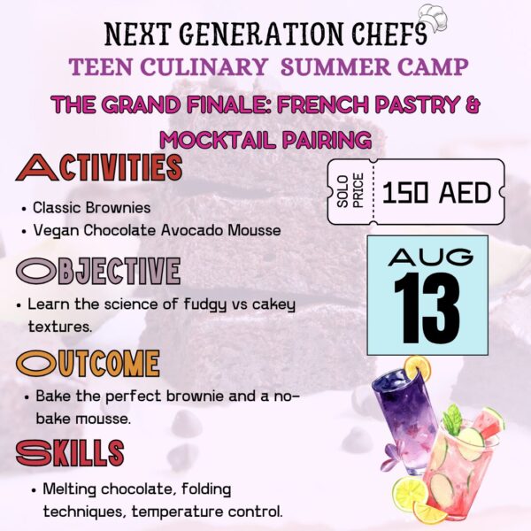 TEEN SUMMER CAMP: THE GRAND FINALE FRENCH PASTRY AND MOCKTAIL PAIRING - Image 2